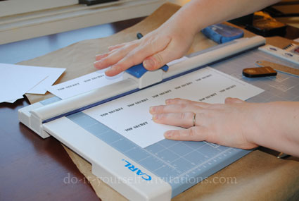 DIY Invitations: Choosing A Paper Cutter/Trimmer, Scoring And Folding