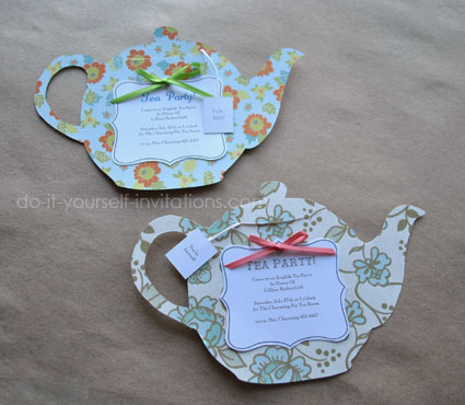 make tea party invitations