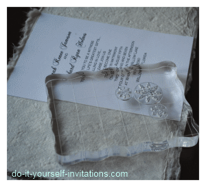 make winter wedding invitation