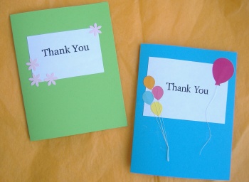 custom thank you card