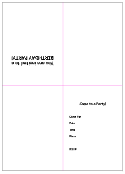 free printable birthday party invitation