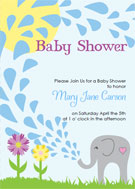 printable elephant baby shower invitations