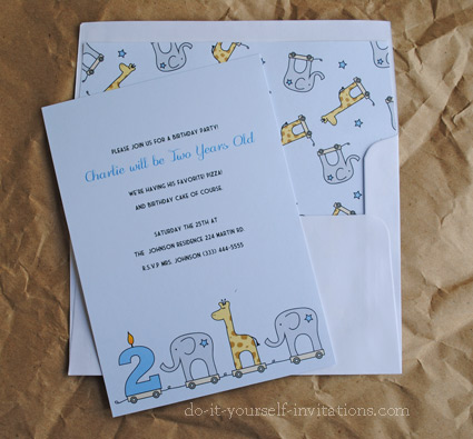 printable 2nd birthday invitations