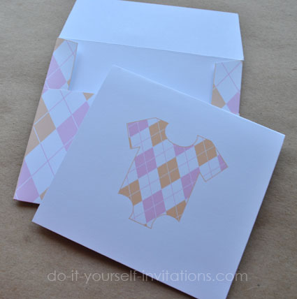 printable baby shower thank you notes and envelopes