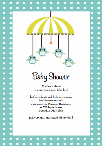 modern Baby Shower Invitation