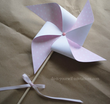 printable fairy princess birthday pinwheel