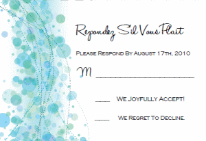 wedding rsvp card template free