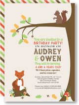 woodland invitation templates