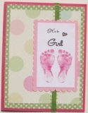 footprint baby shower invitations
