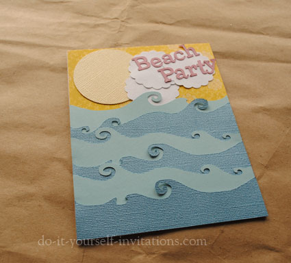 make diy beach party invitations