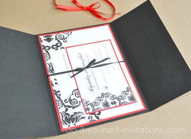 printable damask wedding invitations