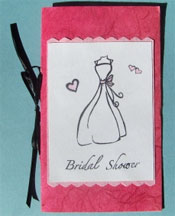 DIY handmade bridal shower invitations
