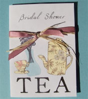 bridal shower tea invitations