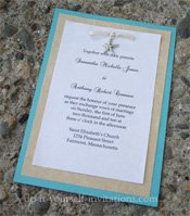 Beach destination wedding invitations