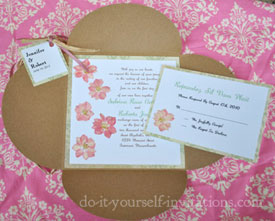 make your own wedding invitations