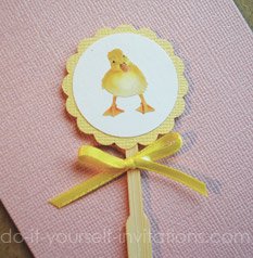 duckie duckling cupcake toppers
