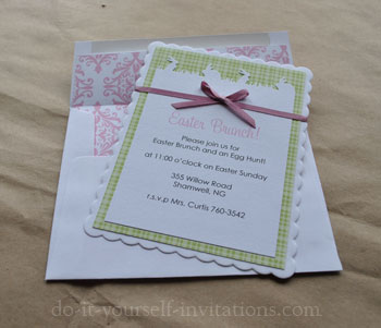 homemade diy easter invitations