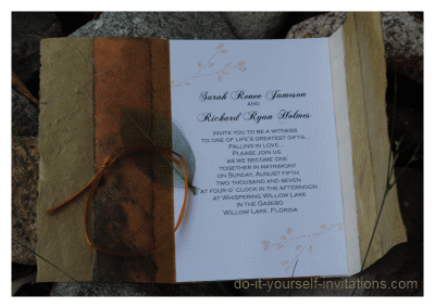 autumn wedding invitations
