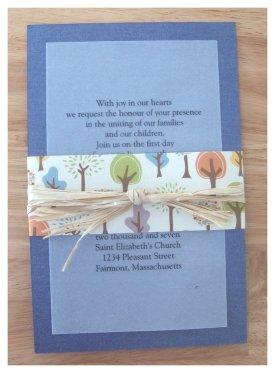 fall wedding invitations