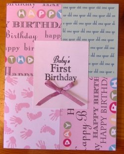 patchwork first birthday invitations