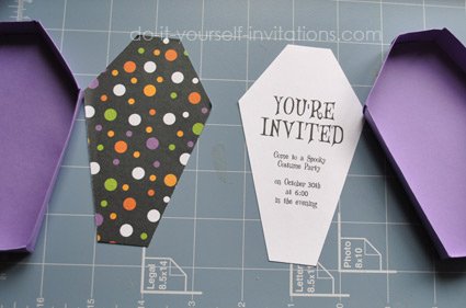 printable halloween coffin invitation template