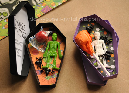 printable halloween coffin invitation template