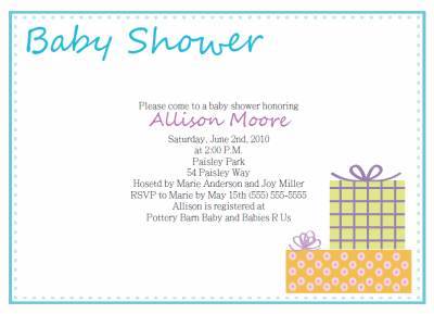 free printable baby shower invitations