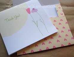 printable thank you cards flowers hearts