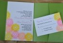 gerbera daisy wedding invitations