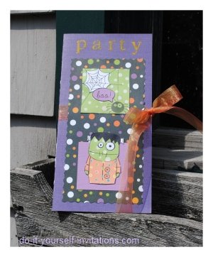 Handmade Halloween Party Invitations