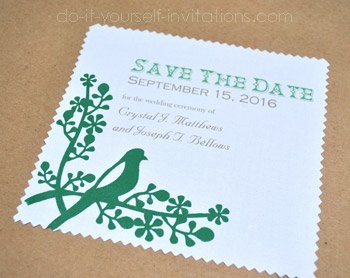 Save The Date handkerchief invitations