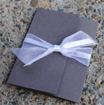 wedding invitations with ribbon