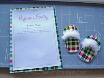 pajama party invitations