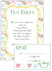 printable tea party invitations