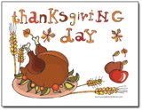 Thanksgiving Postcard Invitations