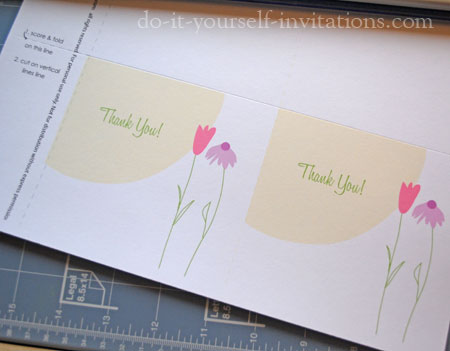 make DIY thank you cards