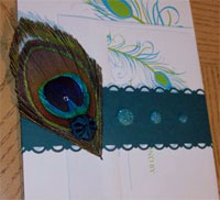 peacock wedding invitations