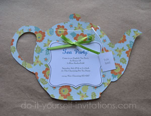 make tea party invitations