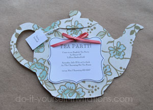 make tea party invitations