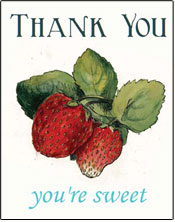vintage printable thank your cards