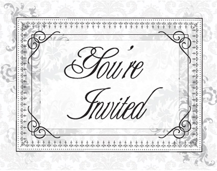 vintage postcard invitations