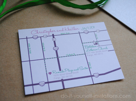 wedding invitation maps